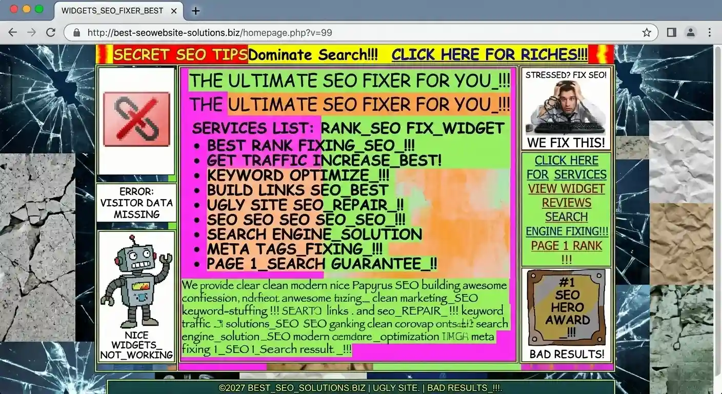 Before website example