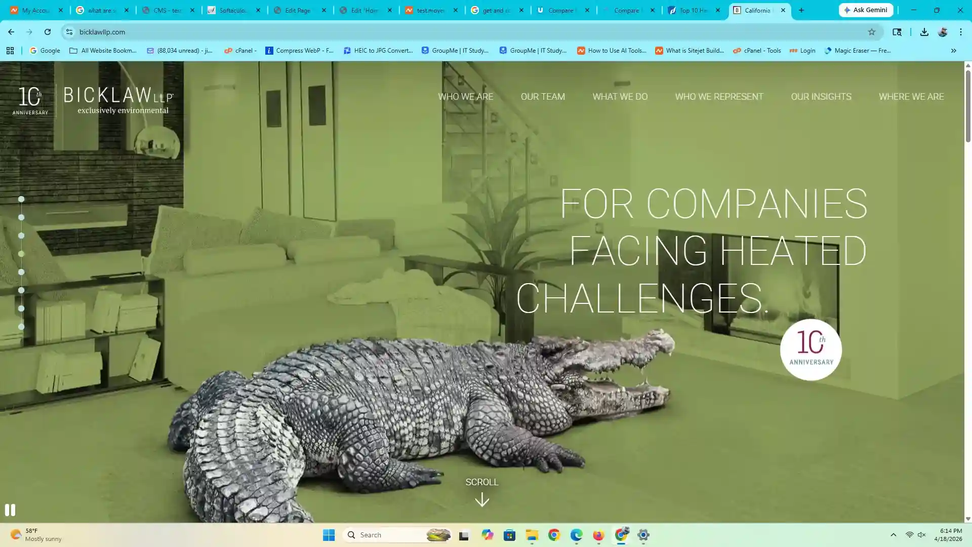 After website example